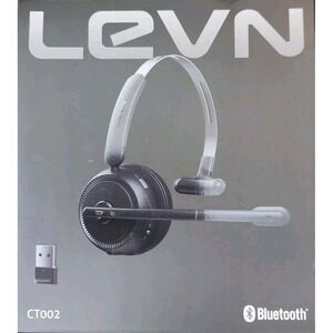 Levn CT002 Headset Black Noise Cancelling Wireless Bluetooth On The Ear and Mic